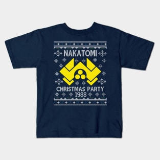 Die Hard Nakatomi Christmas Party Knit 1988 Kids T-Shirt